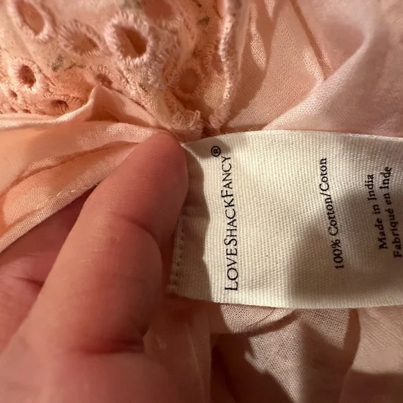 Love Shack Fancy Dora dress pink parfait XS - Picture 3 of 6